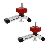 Milescraft 4035 Hold Down 100 2 Pack T-Track Mini Hold Down Clamp. 3-1/8" L x 5/8" W, Anodized Heavy Duty T Track Clamps for Woodworking