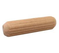 Milescraft 5300-1/4in Diameter x 1-1/2in Long Fluted Wooden Dowel Pins with Chamfered Ends for Easy Installation - 50pcs - Ideal for Woodworking Projects-Made of Hardwood