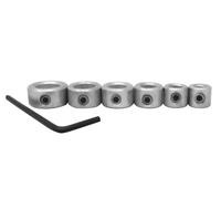 Milescraft 5342 6pc. Drill Stop Set - Includes 3/16, 1/4, 5/16, 3/8, 7/16, and 1/2-Inch