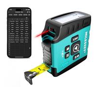 MiLESEEY DT20 Laser Tape Measure with APP, 3-in-1 Digital Measuring Tape Rechargeable, 130FT Laser Distance Meter, 16FT Digital Tape Measure Waterproof, Area/Volume/Measuring/Pythagorean Mode