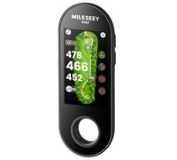 MILESEEY GeneSonic Go Handheld Golf GPS Rangefinder, 43000+ No Subscription Preloaded Courses, Auto Hole Golf Yardage Device, Touchscreen, 10H Battery, Magnetic, Hazard, Green Distances