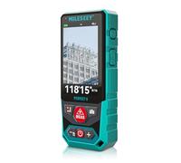 MILESEEY Outdoor Laser Measuring Tool, 300M Professional Laser Distance Meter for Construction, 4X HD Zoom & 3" Backlit Display, Point-to-Point Technology for Large Outdoor Projects
