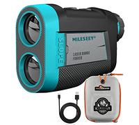 MiLESEEY Rechargeable Range Finder with Slope Switch, Flag Lock, Vibration - 660 Yds, ±0.55 Yd Accuracy - Tournament Legal