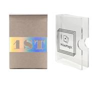 MilesMagic 1st V5 Playing Cards Limited Holographic Edition Cardistry Rare Deck by Chris Ramsay with Crystal Clear Acrylic Transparent Card Storage Protector Clip