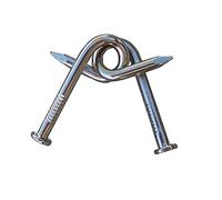 MilesMagic Close Up Classical Nail Puzzle Gimmick Magician's Nail Jail Hook Puzzle Magic Trick, Silver