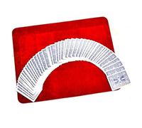 MilesMagic Magician’s Card Mat for Playing Cards, Poker, Coins Routines, Gimmicks and Magic Trick Close Up Performances | Made of Velvet, Soft and Light (Red)