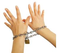 MilesMagic Magician’s Chain Escape Magic Trick | Houdini Style Handcuff Illusion Trick with Padlock, Chain & Key - Easy Beginner Magic Set Gimmick with Video Instructions