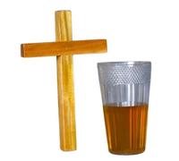 MilesMagic Magician’s Chemical Cross Gimmick | The Cross Clear Dark Water | Highly Visual Illusion | Close Up Gospel Effect Street or Stage Magic Trick