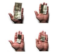 MilesMagic Magician's Animated Bill Gimmick Mysteriously Self Folding Dollar Note Real Invisible Levitation Illusion Effect Street Stage Close-Up Magic Trick