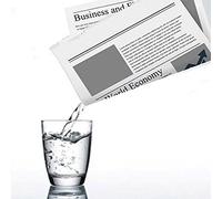 MilesMagic Magician's Appearing & Disappearing Liquid from Newspaper Gimmick | Magic Trick Prop for Close-Up, Street & Stage Performance