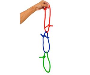 MilesMagic Magician's Deluxe Linking Rope Loops Gimmick | Tie Untie Knots | for Real Close Up Mentalism | Street Magic or Stage Magic Tricks, Made of Wool