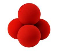 MilesMagic Magician's Set of 4 Close Up Classical Sponge Balls 4.5cm Soft & Funny Street Comedy Stage Magic Trick (Red)