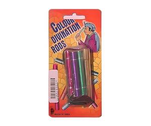 MilesMagic Magician's Set of 5 Color Divination Rods and Tube Gimmick Close Up Mentalism Effect Street Magic Trick