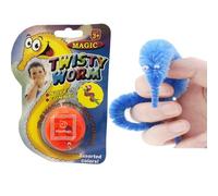 MilesMagic Magician's Twisty Worm Gimmick | Invisible Thread String Commanding Funny Wiggly Moving Fuzzy Worms on Invisible String Close Up Magic Trick | 1 Piece Random Color