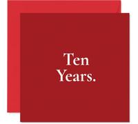 Milestone 10th Anniversary Card, A Decade Together, Cheers to Us
