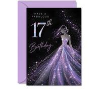 Milestone 17th Birthday Card, Sparkle in Style at Seventeen