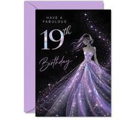 Milestone 19th Birthday Card, Shine Bright at Nineteen