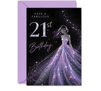 Milestone 21st Birthday Card, Glam Night Out Vibes