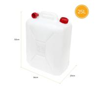 Milestone Camping 65950 25L Jerry Can / Integrated Carry Handle & Easy Pour Spout
