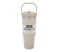 Milestone 30oz Insulated Travel Mug with Flip Straw - Grey