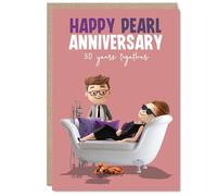 Milestone 30th Anniversary Card, Cheers to 30 Years
