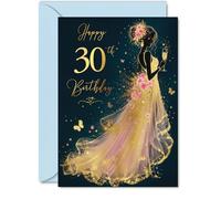 Milestone 30th Birthday Card, Raise a Glass to Thirty