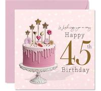 Milestone 45th Birthday Card, Celebrate in Style