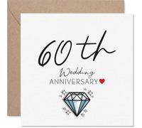 Milestone 60th Anniversary Card, Diamond Celebrations