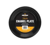 Milestone 62440 Enamel Travel Plate / Ideal For Camping, Hiking, Fishing, Travels & More