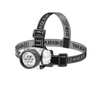 Milestone Camping 53380 7 LED Head Torch Light with Pivoting Ball Head/Lightweight and Comfortable/Perfect for Running, Walking, Camping, Reading, Hiking, DIY & More/Battery Operated