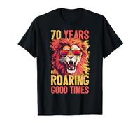 Milestone 70th Birthday Lion Age 70 Years T-Shirt