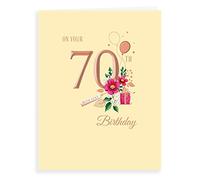 Milestone Age Birthday Card 70 F - 8 x 6 inches - Avant Garde Studios, H90027