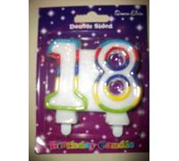 Milestone Birthday Candle - Number 18