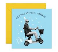 Milestone Birthday Card for Him - Age, Ignore It - Humorous Card for Friends, Dad, Father, Grandad, Husband, Brother, Retired, Seniors - Turning 40's 50's 60's 70's - Comes with Stickers