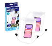 Milestone Camping 20660 Waterproof Phone Pouches / 2 Pack/Universal Mobile Phone Cases with Neck Lanyard/Water Resistant, Sand & Snow Proof for Outdoor Activities