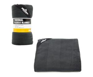 Milestone Camping 24680 Thermal Polar Fleece Blanket/Charcoal Colour / 150cm x 120cm / Great For The Campsite, Caravan Or Car
