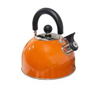 Milestone Camping 24860 2L Whistling Camping Kettle/Durable and Lightweight/Pouring Spout and Heat-Resistant Handle/Metallic Orange/Ideal for Camping, Fishing, Workshops and Garages