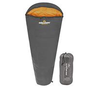 Milestone Camping 27000 Grey & Orange Single Mummy Sleeping Bag/Comfortable and Portable/Carry Sack/Water Resistant / 2 Season