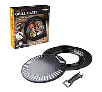 Milestone Camping 63959 Non-Stick Grill Plate/Includes Drip Pan and Bottle Opener Handle/Suitable for Electric and Gas Stoves/Ideal for BBQs, Picnics, Parties