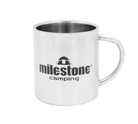 Milestone Camping 65980 Stainless Steel Camping Mug/Double Walled with 300ml Capacity/Camping, Festivals, Fishing