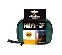 Milestone Camping 96940 Emergency First Aid Kit / Compact and Portable Home or Travel Kit / Ideal for Camping, Family Days Out and More, Red