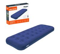 Milestone Camping 88000 Flocked Airbed / Single Size / Easy Inflate & Deflate