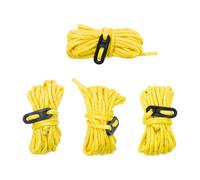 Milestone Camping Guy Ropes Hi-Vis Yellow L:3.8m 4pcs