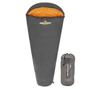 Milestone Camping Single Mummy Sleeping Bag With 2 Season Insulation - Grey, Grey