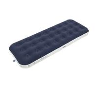 Milestone Camping Single Airbed - Blue & White/Easy Inflate & Deflate Flocked Design/Camping, Festivals, Sleepovers & Family Gatherings