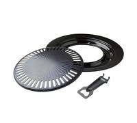 Milestone Camping Stove Grill Plate & Drip Pan Non Stick + Bottle Opener