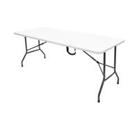 Milestone Camping Table Folding White 70x180cm