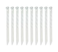 Milestone Camping Tent Pegs Heavy Duty Ripple Angled 10pcs