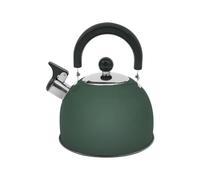 Milestone Camping Whistling Kettle Stainless Steel Dark Green 2L