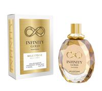 MILESTONE Infinity Gold Eau De Parfum 100ML - Women’s Perfume | Elegant Floral Scent with Rose, White Flowers & Mineral Musk | Luxurious, Long-Lasting Fragrance for Everyday Sophistication